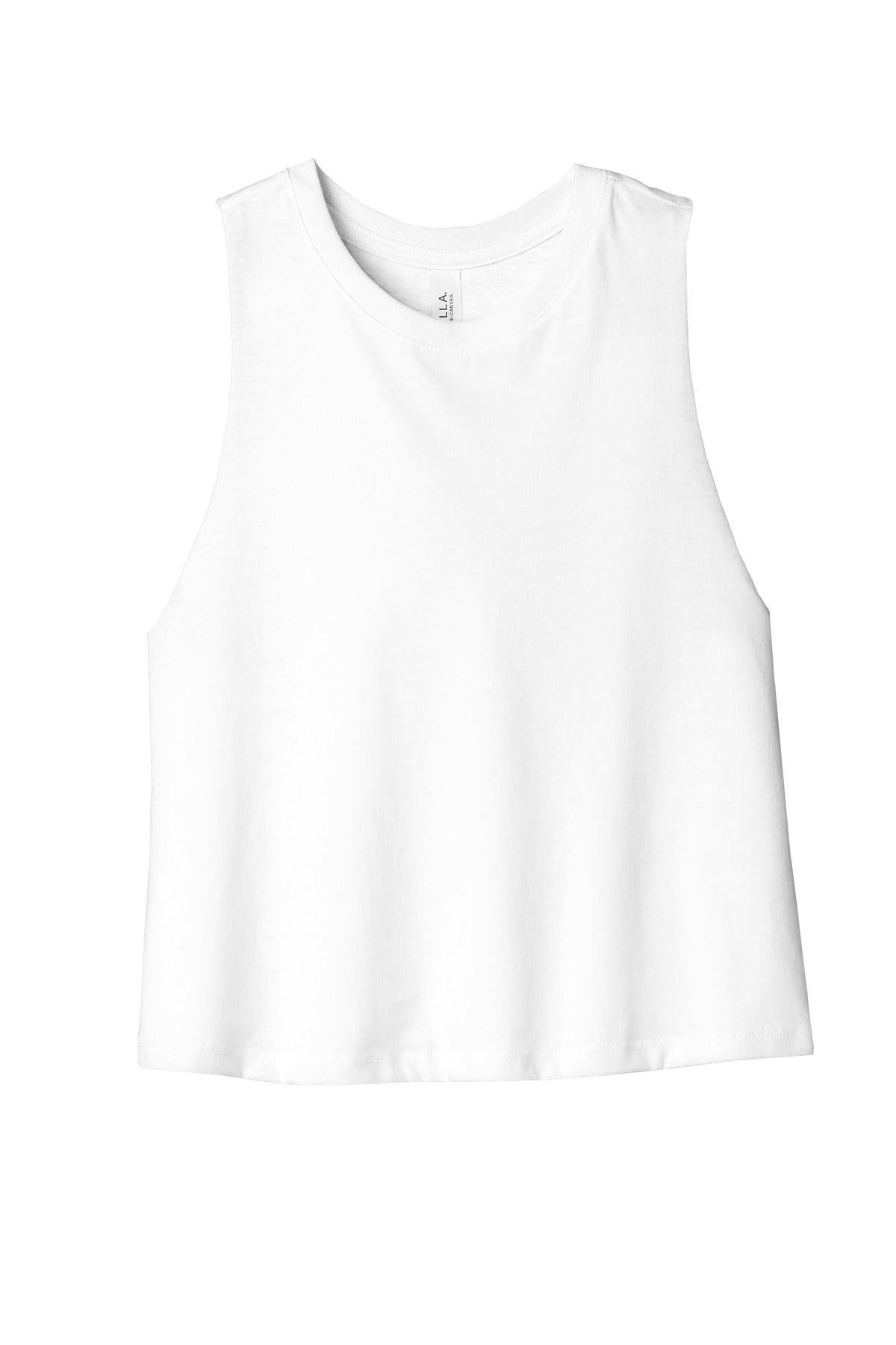 BELLA+CANVAS  Women's Racerback Cropped Tank. BC6682