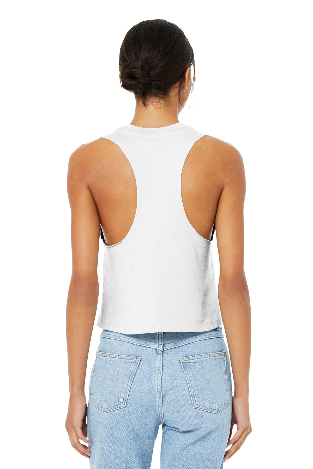 BELLA+CANVAS  Women's Racerback Cropped Tank. BC6682