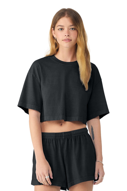 BELLA+CANVAS Women's Heavyweight Garment-Dyed Cropped Tee BC6882GD