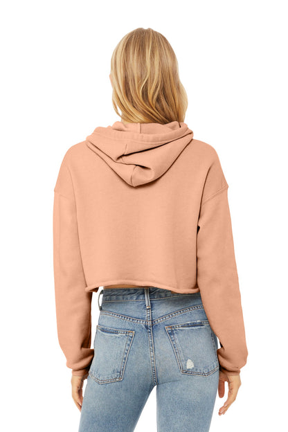 BELLA+CANVAS  Women's Sponge Fleece Cropped Fleece Hoodie. BC7502
