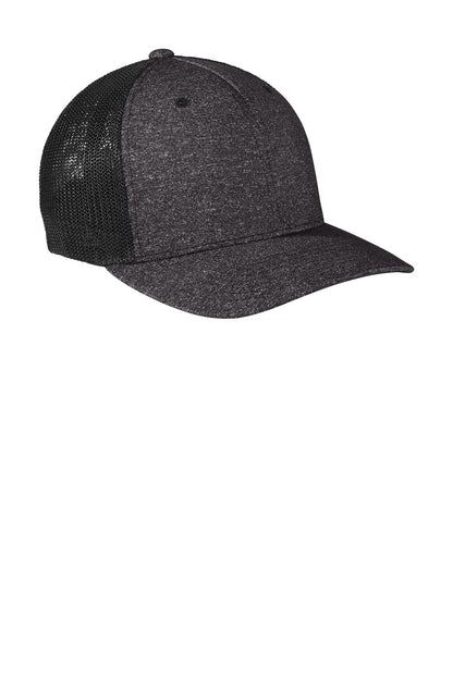 Port Authority  Flexfit  Melange Mesh Back Trucker Cap C302