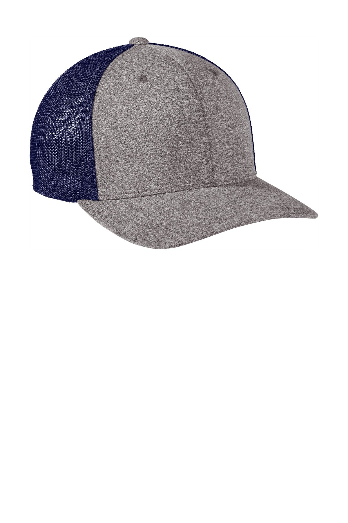 Port Authority  Flexfit  Melange Mesh Back Trucker Cap C302