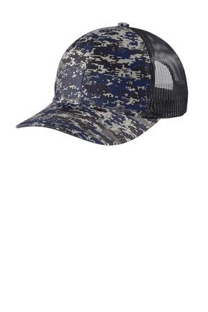 Port Authority  Digi Camo Snapback Trucker Cap C404