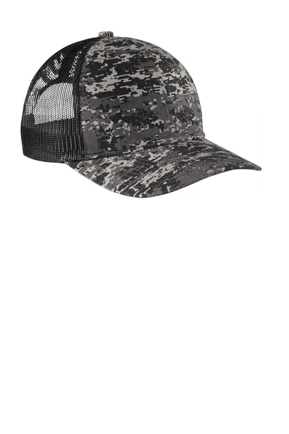 Port Authority  Digi Camo Snapback Trucker Cap C404