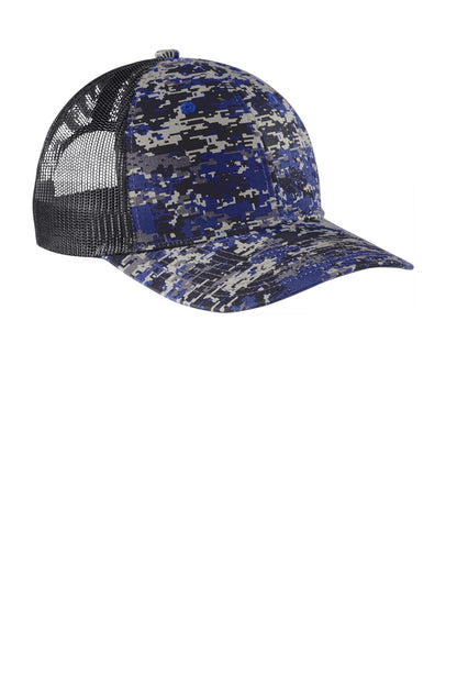 Port Authority  Digi Camo Snapback Trucker Cap C404