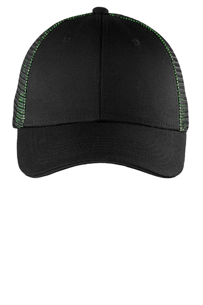 Port Authority Double Mesh Snapback Sandwich Bill Cap. C818