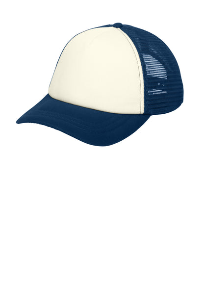 Port Authority  5-Panel Twill Foam Trucker Cap. C936