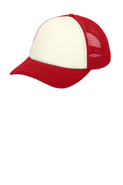 Port Authority  5-Panel Twill Foam Trucker Cap. C936