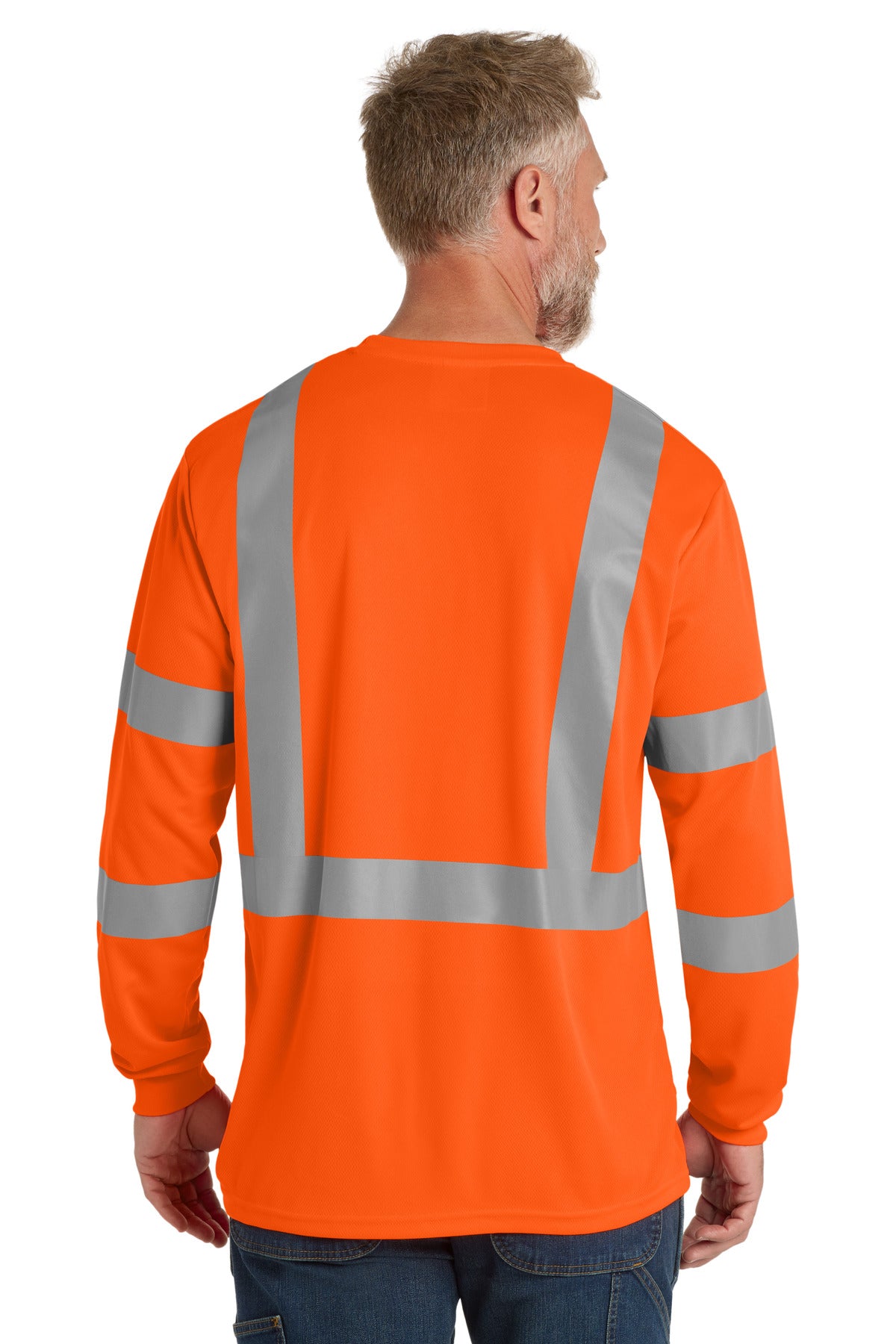 CornerStone  ANSI 107 Class 3 Mesh Long Sleeve Tee. CS203