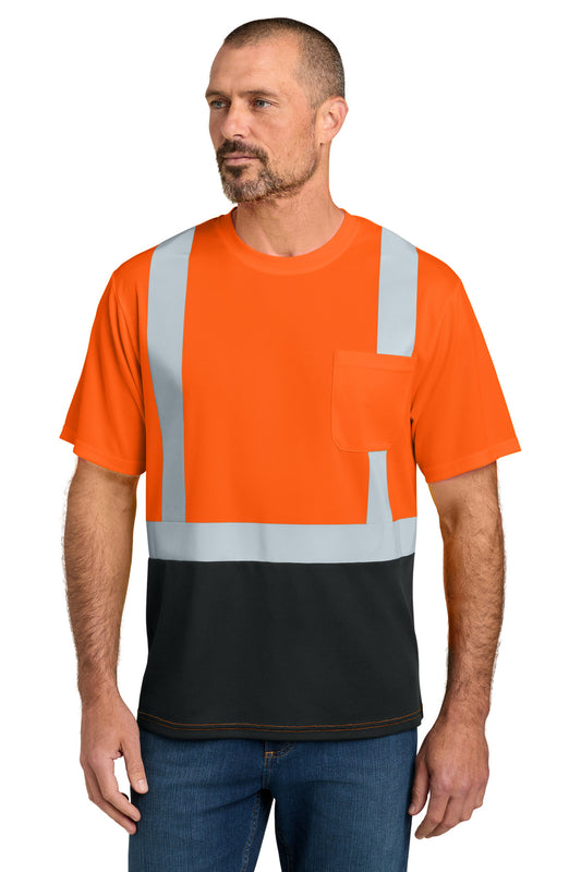 CornerStone ANSI 107 Class 2 Short Sleeve Mesh Blocked Tee CS205