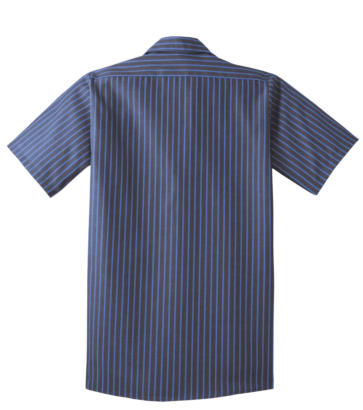 Red Kap Short Sleeve Striped Industrial Work Shirt.  CS20