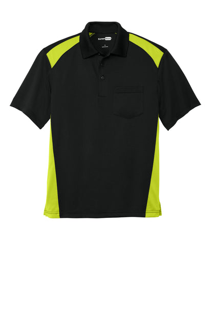 CornerStone Select Snag-Proof Two Way Colorblock Pocket Polo. CS416