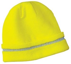 CornerStone - Enhanced Visibility Beanie with Reflective Stripe.  CS800