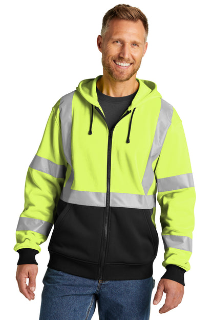 CornerStone A107 Class 3 Heavy-Duty Fleece Full-Zip Hoodie CSF300
