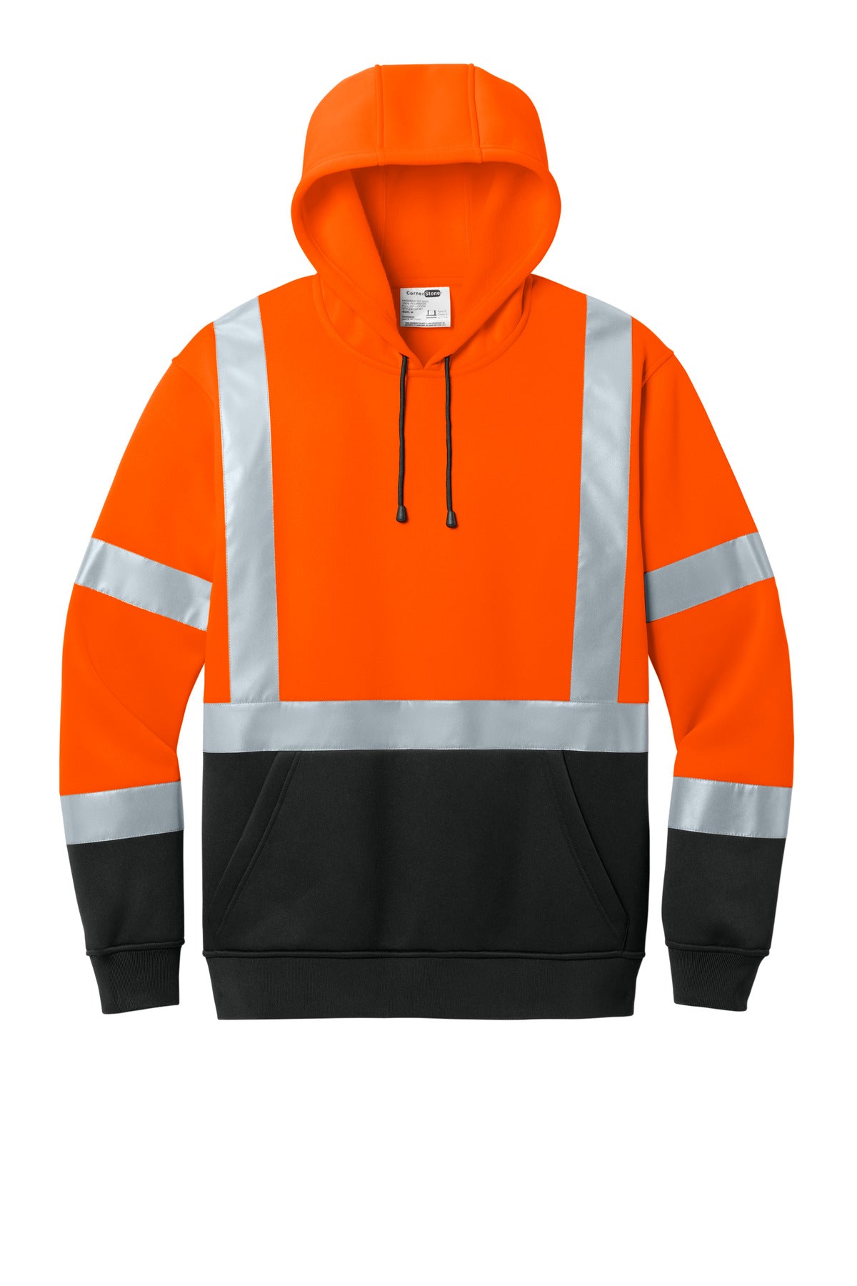 CornerStone ANSI 107 Class 3 Heavy-Duty Fleece Pullover Hoodie CSF301