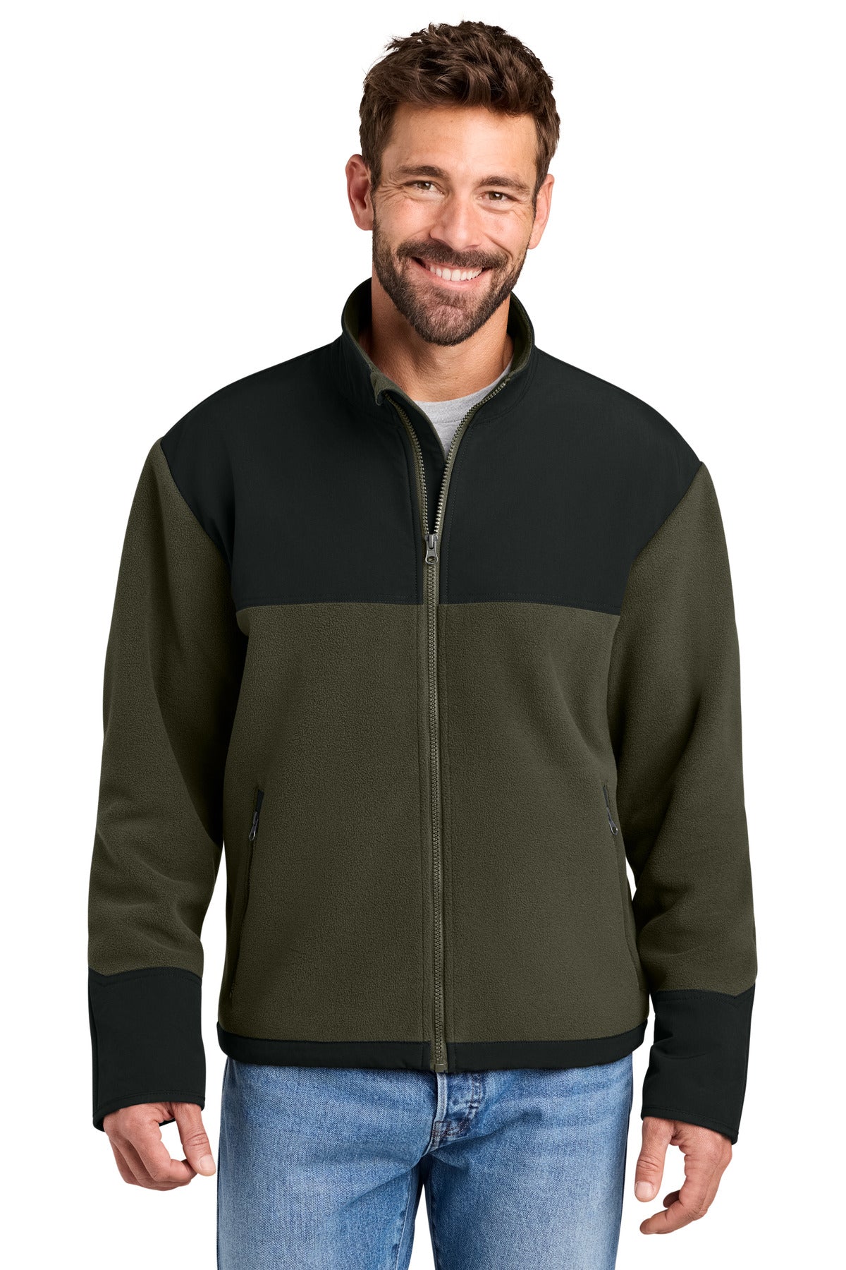 CornerStone Fleece Overlay Jacket CSF750