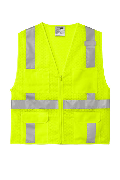 CornerStone  ANSI 107 Class 2 Mesh Six-Pocket Zippered Vest. CSV104
