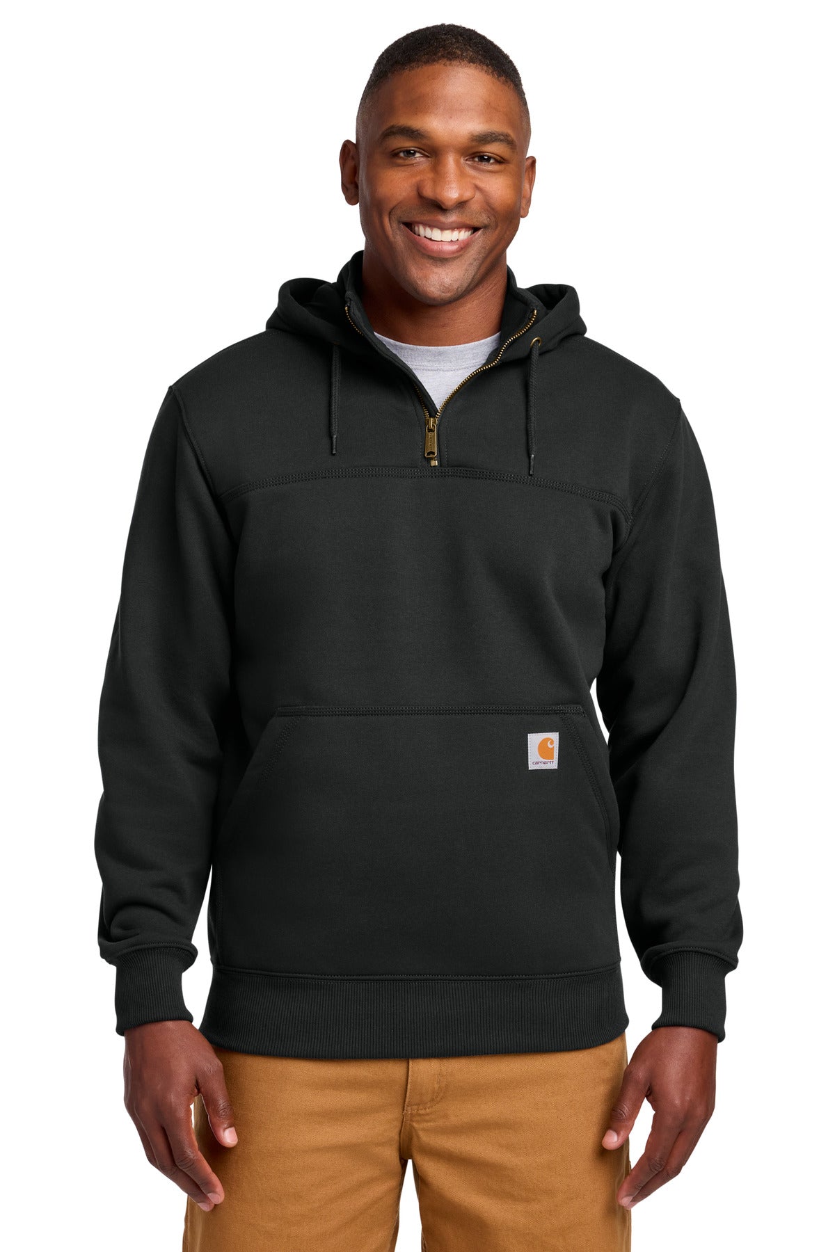 Carhartt Tall Rain Defender Paxton Heavyweight Hooded Zip Mock Sweatshirt CTT100617