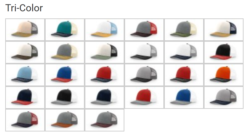 Custom Richardson 112 Hats – Full-Color Logo Printing