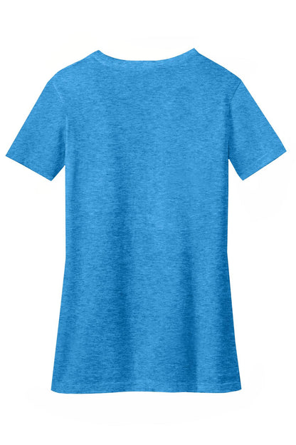 District Women's Perfect Blend CVC V-Neck Tee. DM1190L