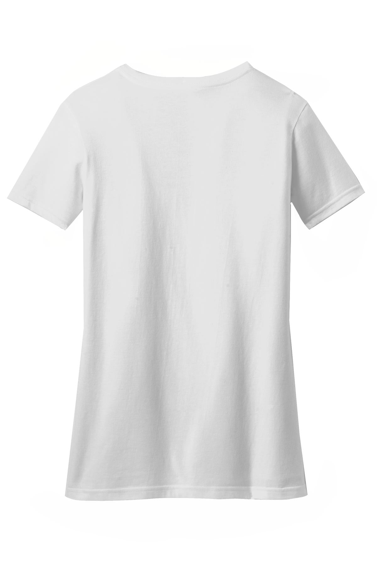District Women's Perfect Blend CVC V-Neck Tee. DM1190L
