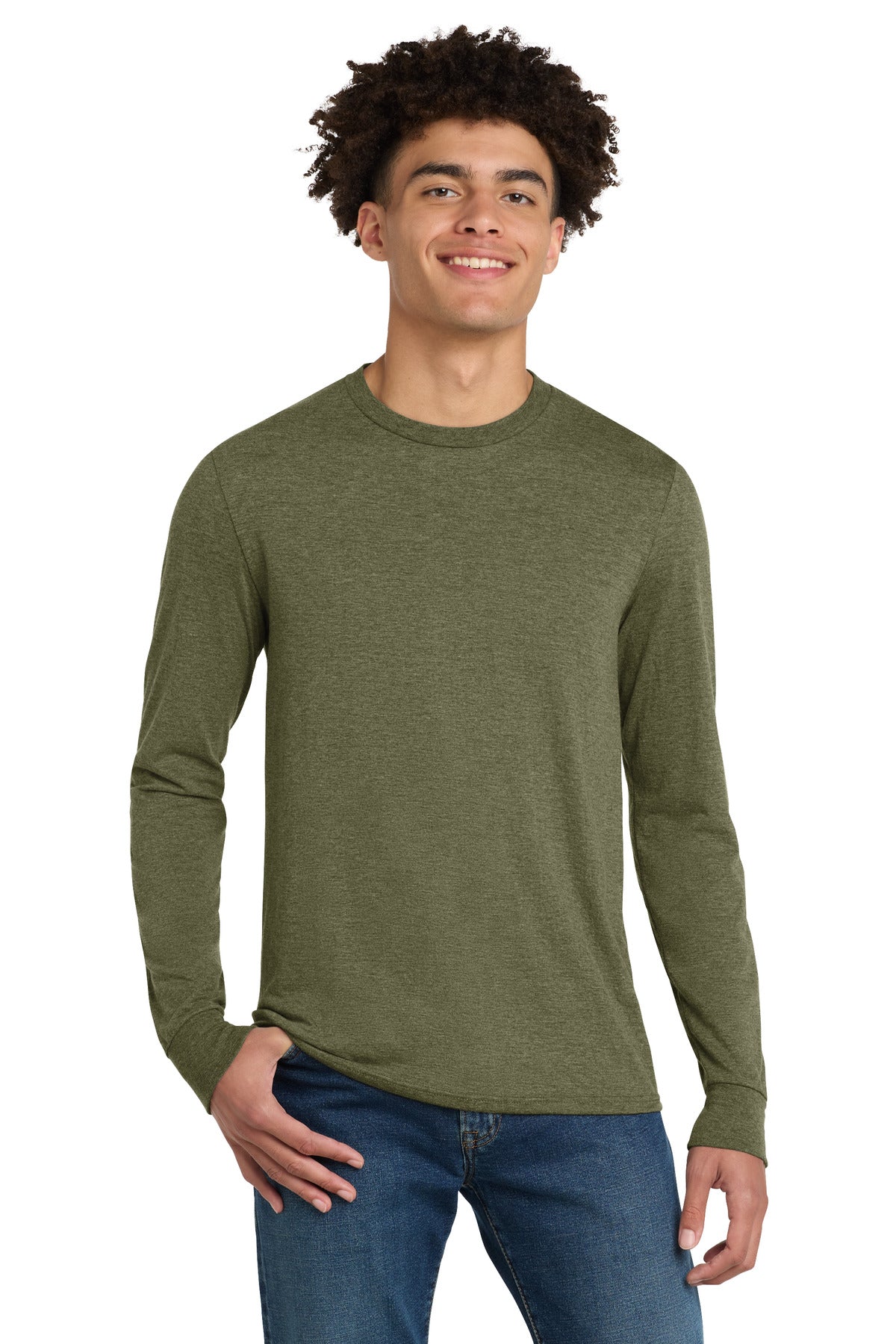 District Perfect Tri Long Sleeve Tee . DM132