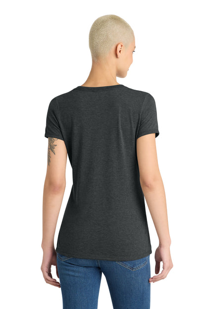 District Women's Perfect Tri V-Neck Tee. DM1350L