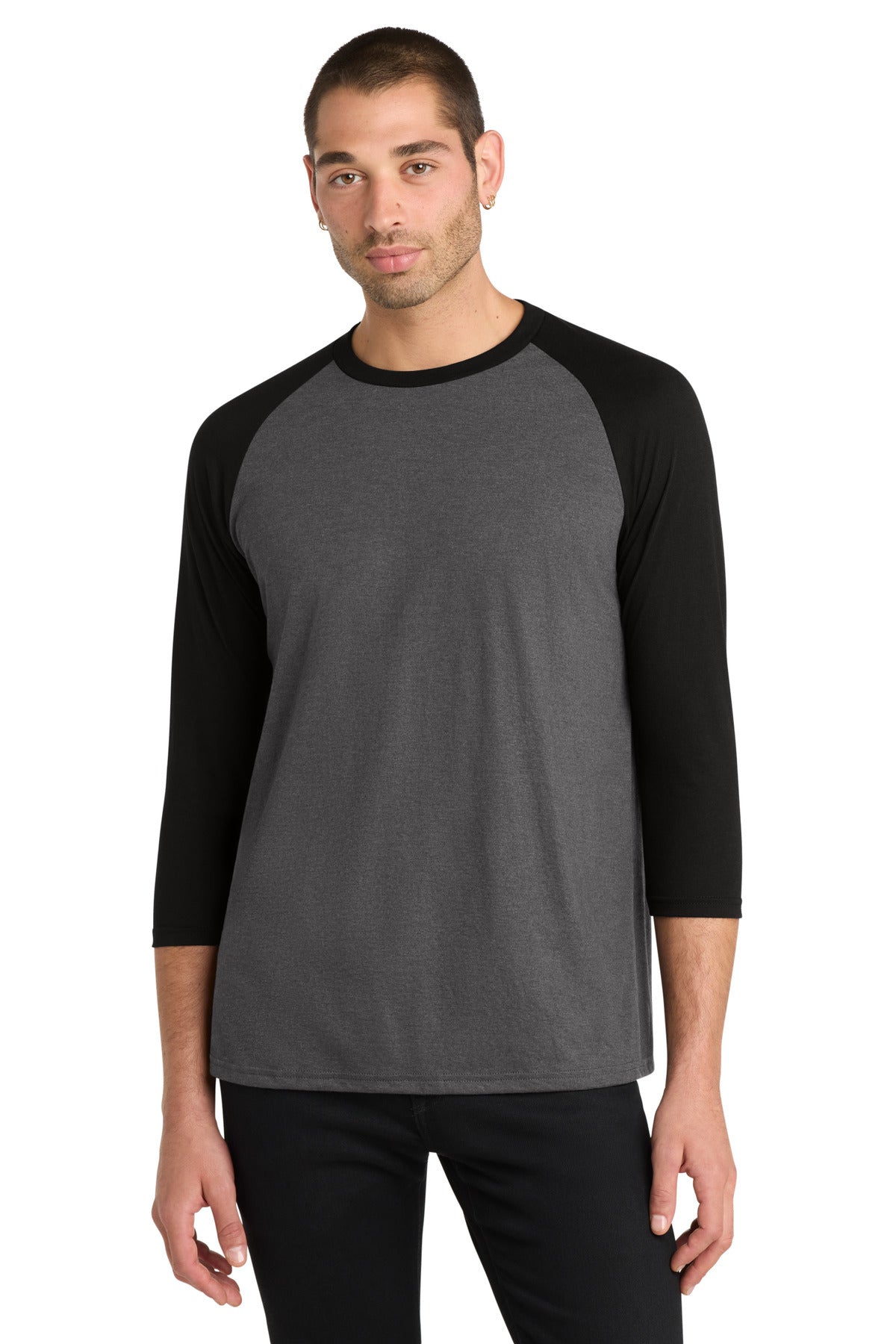 District  Perfect Tri 3/4-Sleeve Raglan. DM136