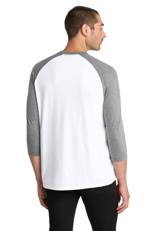 District  Perfect Tri 3/4-Sleeve Raglan. DM136