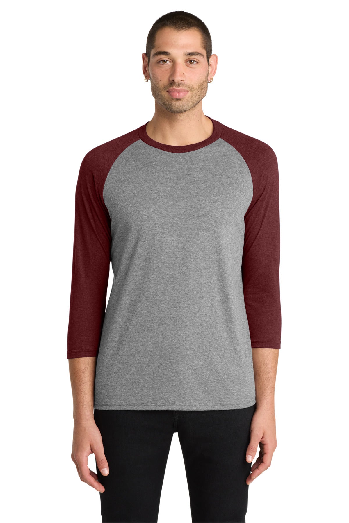 District  Perfect Tri 3/4-Sleeve Raglan. DM136