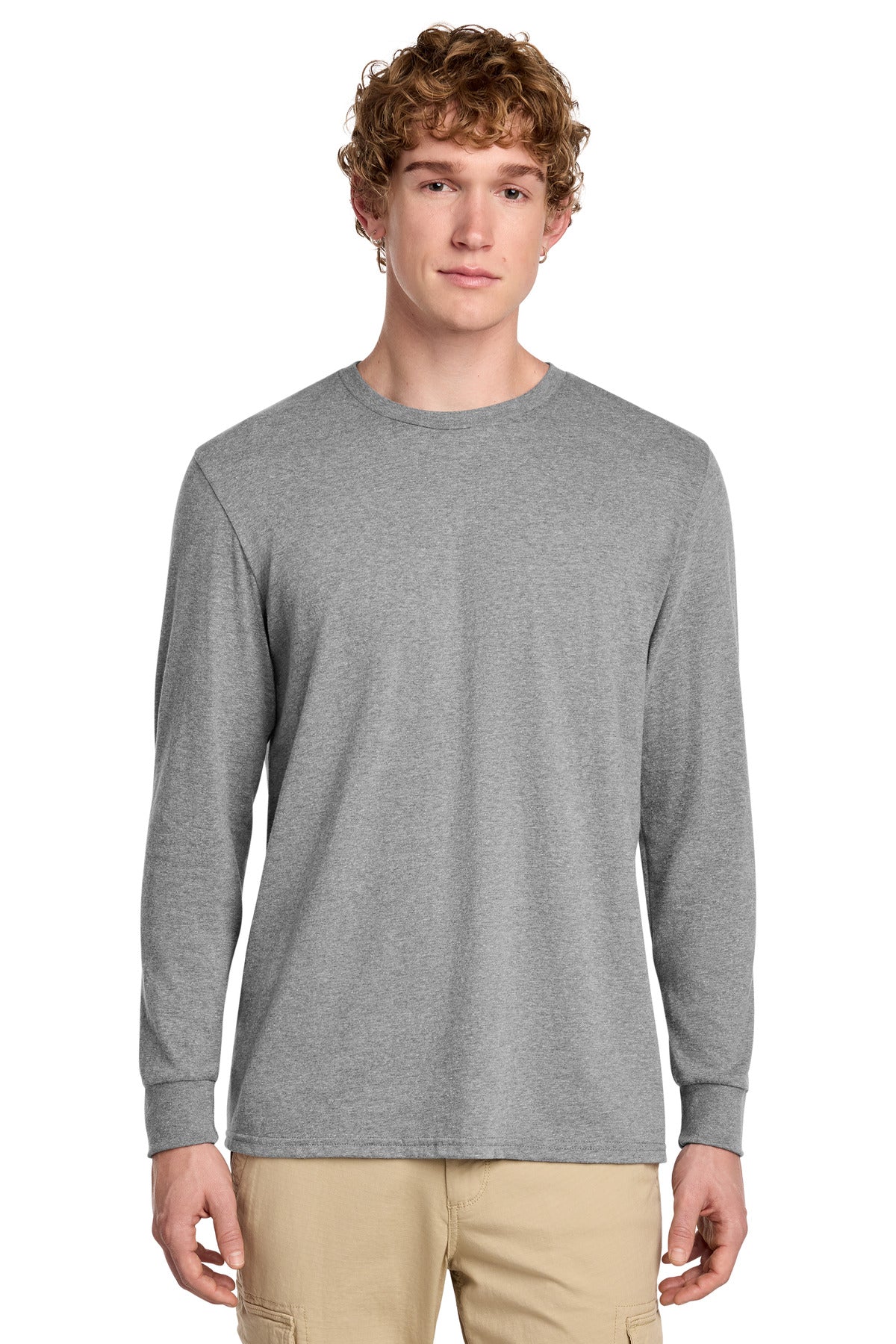 District Perfect Blend CVC Long Sleeve Tee DT109