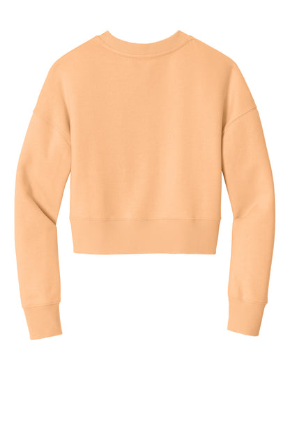 District  Women's Perfect Weight  Fleece Cropped Crew DT1105