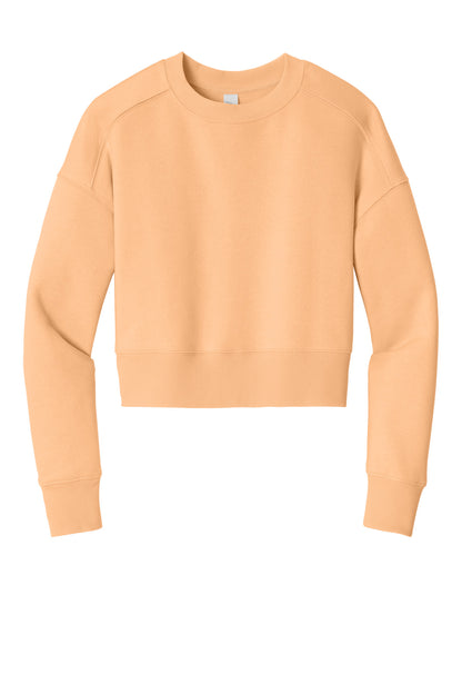 District  Women's Perfect Weight  Fleece Cropped Crew DT1105