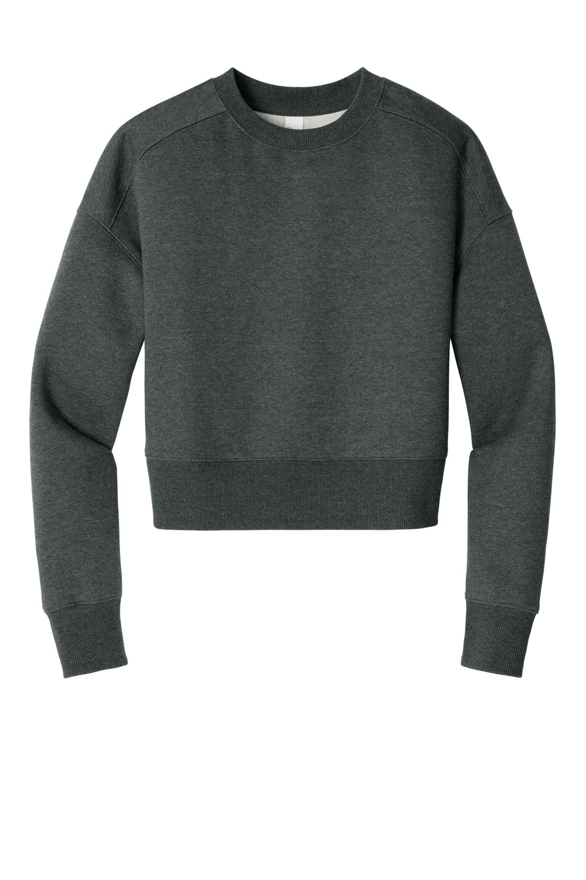 District  Women's Perfect Weight  Fleece Cropped Crew DT1105