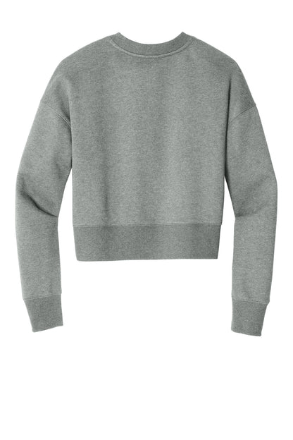 District  Women's Perfect Weight  Fleece Cropped Crew DT1105
