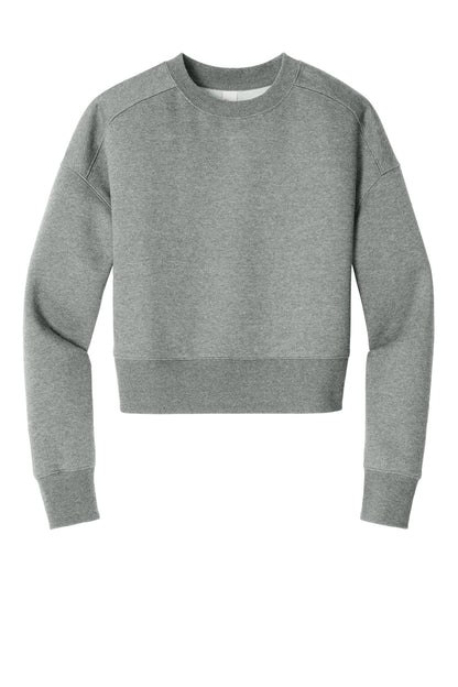 District  Women's Perfect Weight  Fleece Cropped Crew DT1105