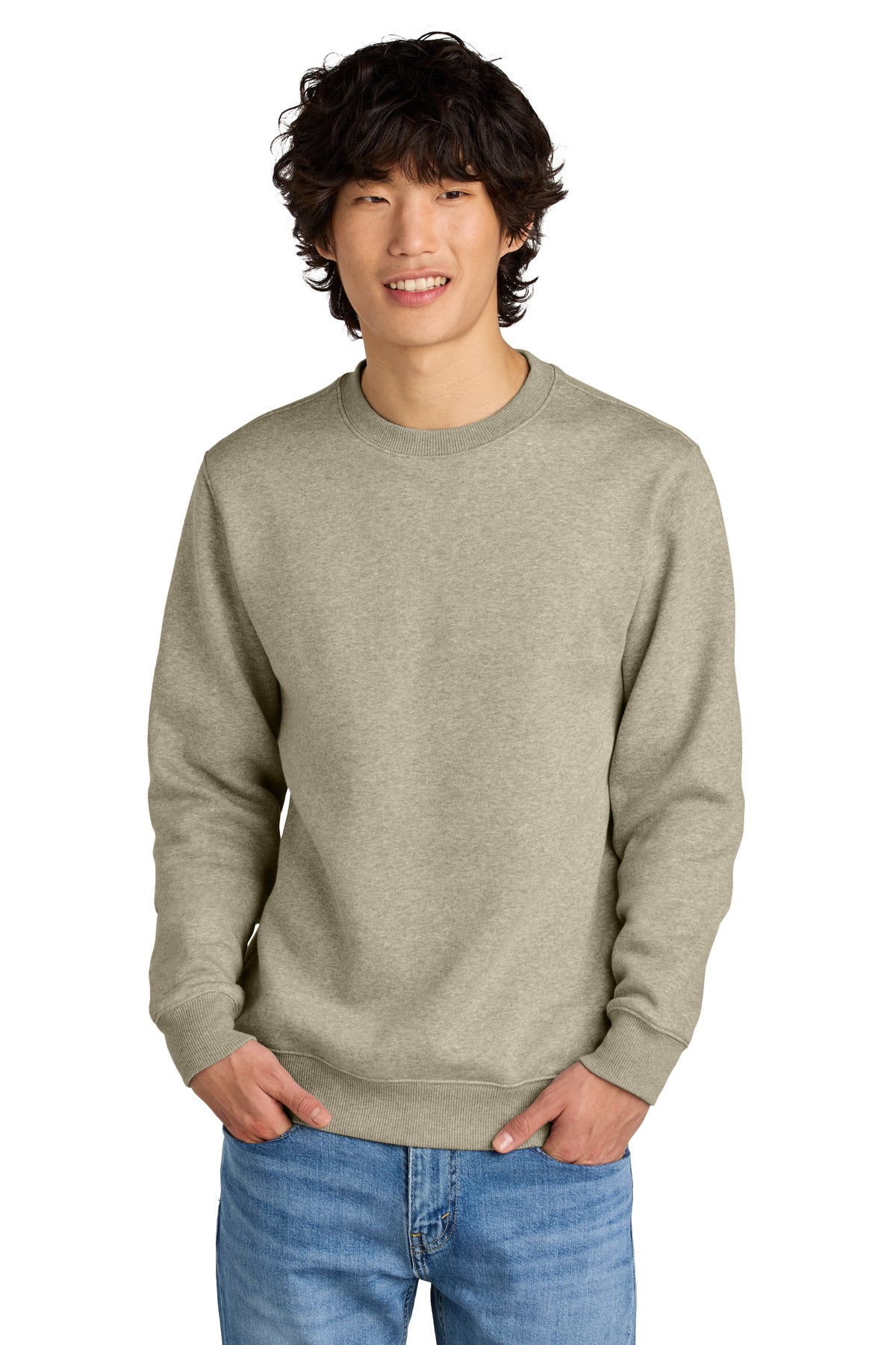 District Perfect Weight Fleece Crew DT1106