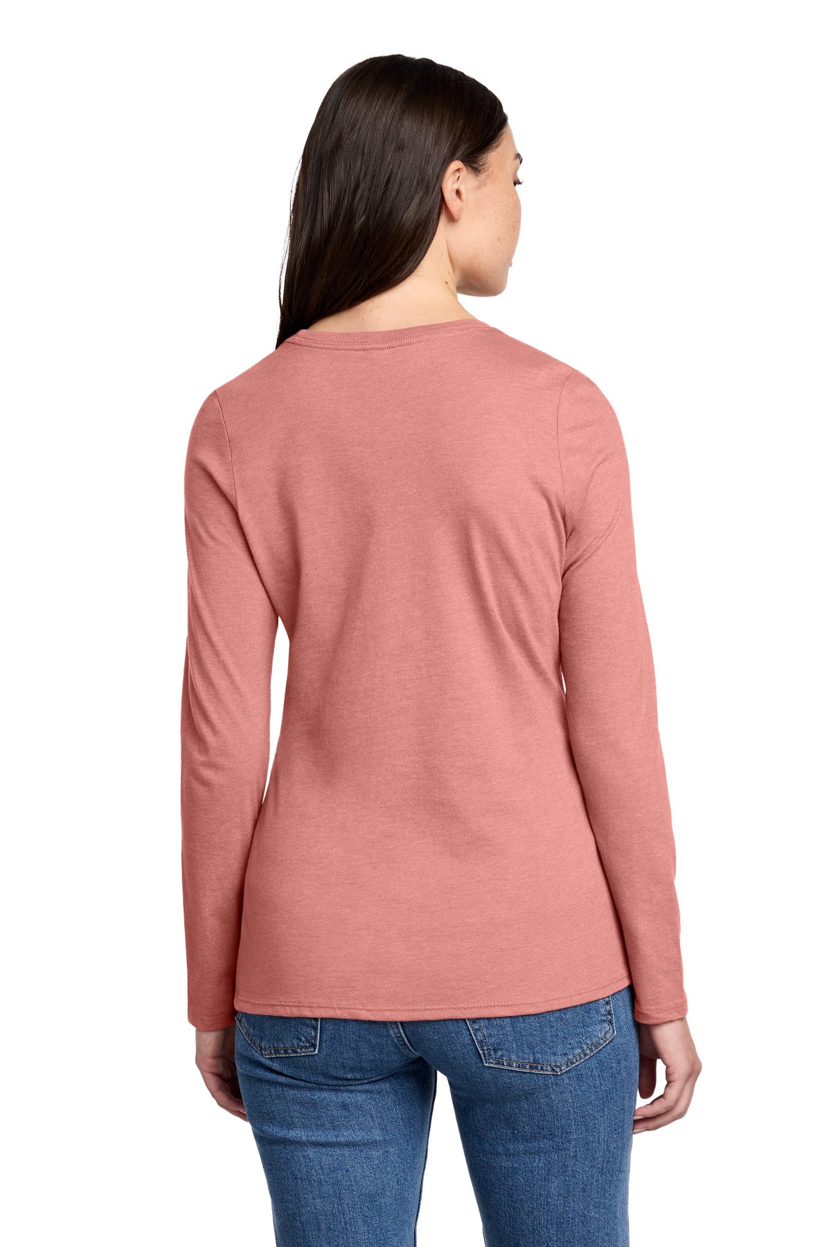 District Women's Perfect Blend CVC Long Sleeve Tee DT110
