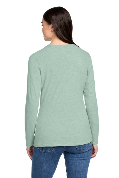 District Women's Perfect Blend CVC Long Sleeve Tee DT110