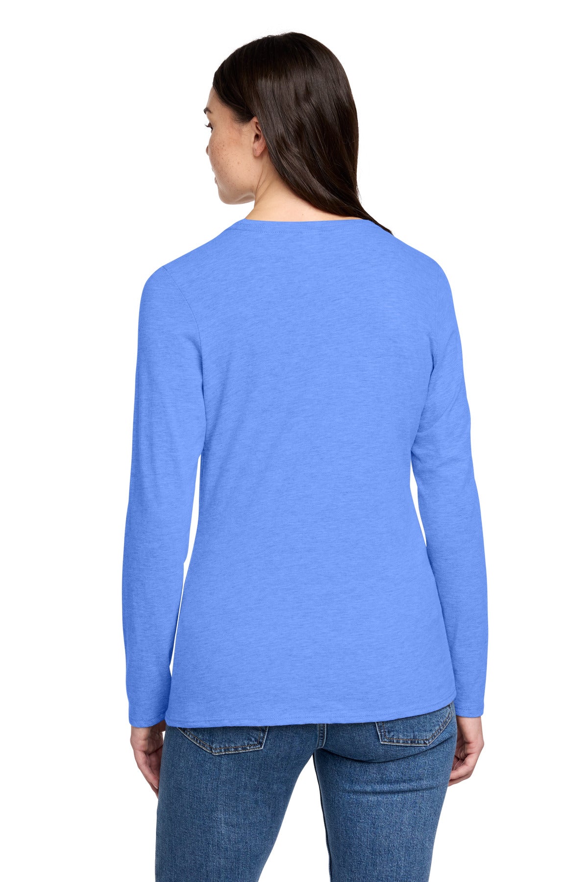 District Women's Perfect Blend CVC Long Sleeve Tee DT110