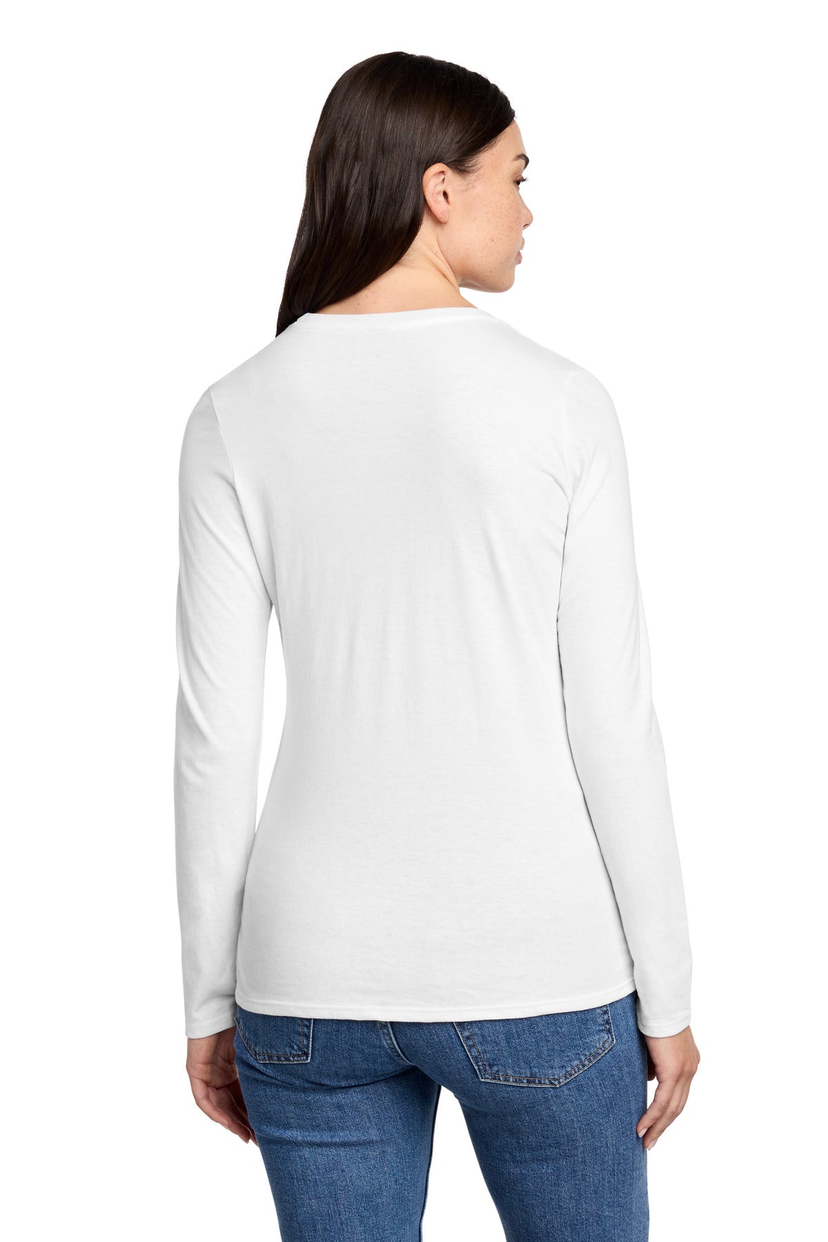 District Women's Perfect Blend CVC Long Sleeve Tee DT110