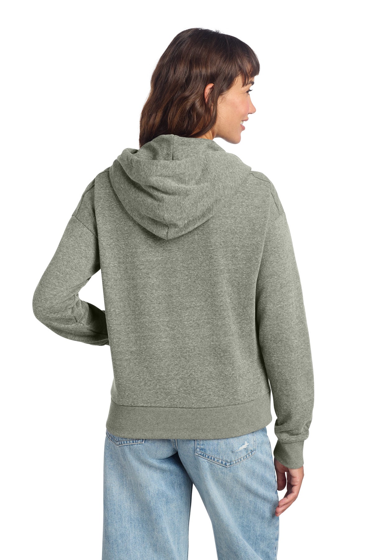 District Women's Perfect Tri Fleece 1/2-Zip Pullover DT1311