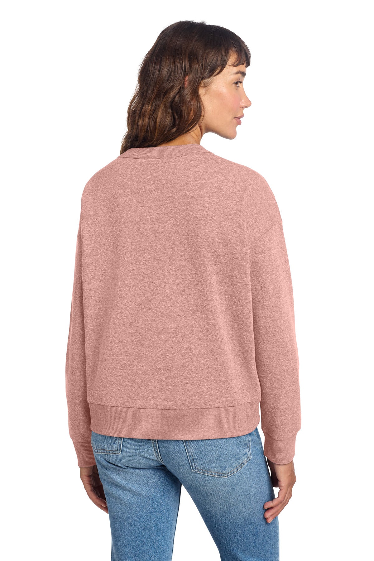 District Women's Perfect Tri Fleece V-Neck Sweatshirt DT1312