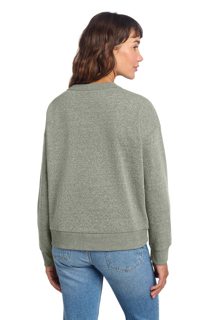 District Women's Perfect Tri Fleece V-Neck Sweatshirt DT1312