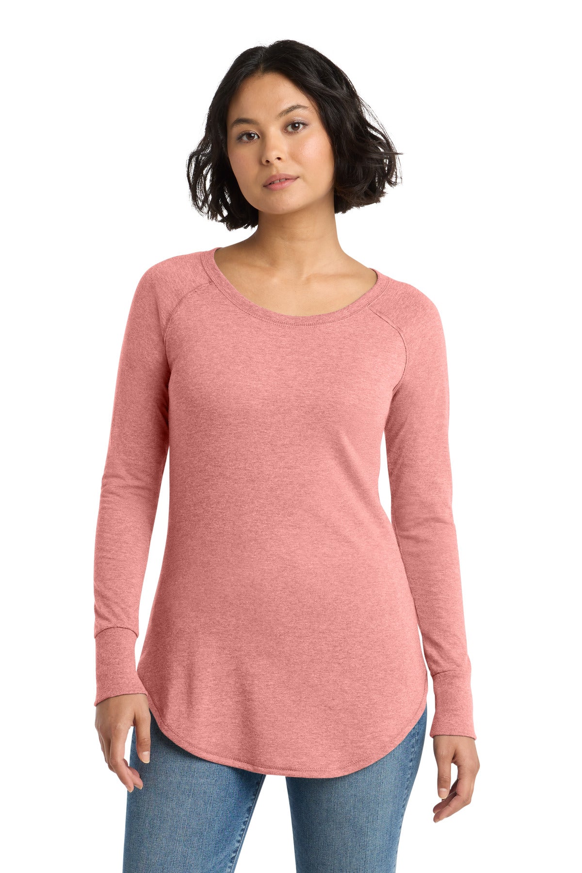 District  Women's Perfect Tri  Long Sleeve Tunic Tee. DT132L