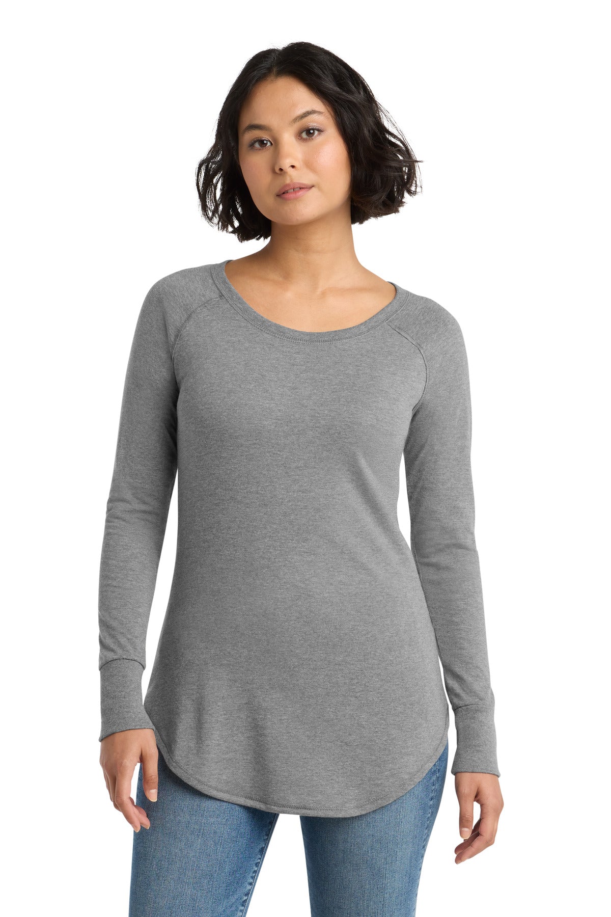 District  Women's Perfect Tri  Long Sleeve Tunic Tee. DT132L