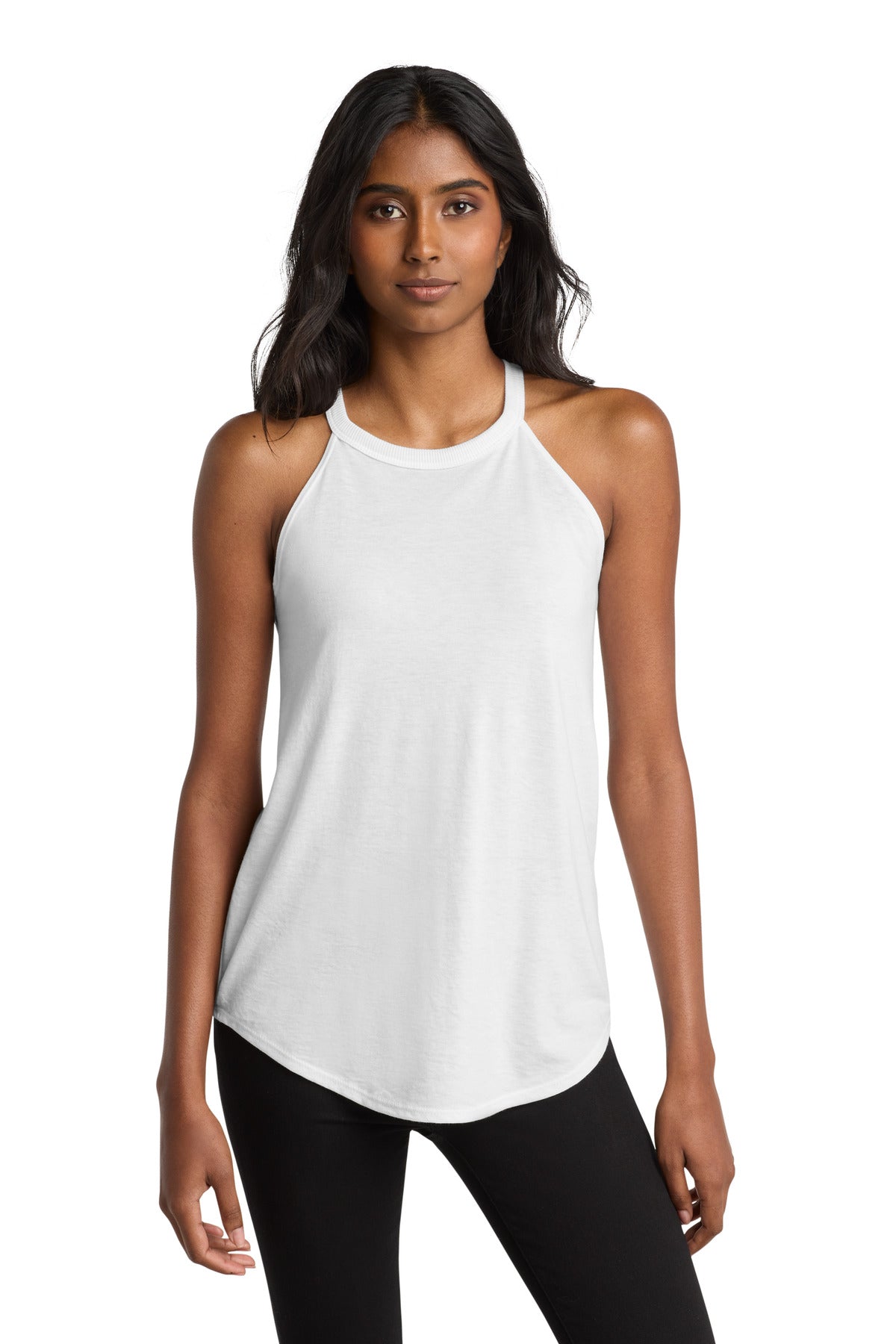 District   Women's Perfect Tri  Rocker Tank. DT137L