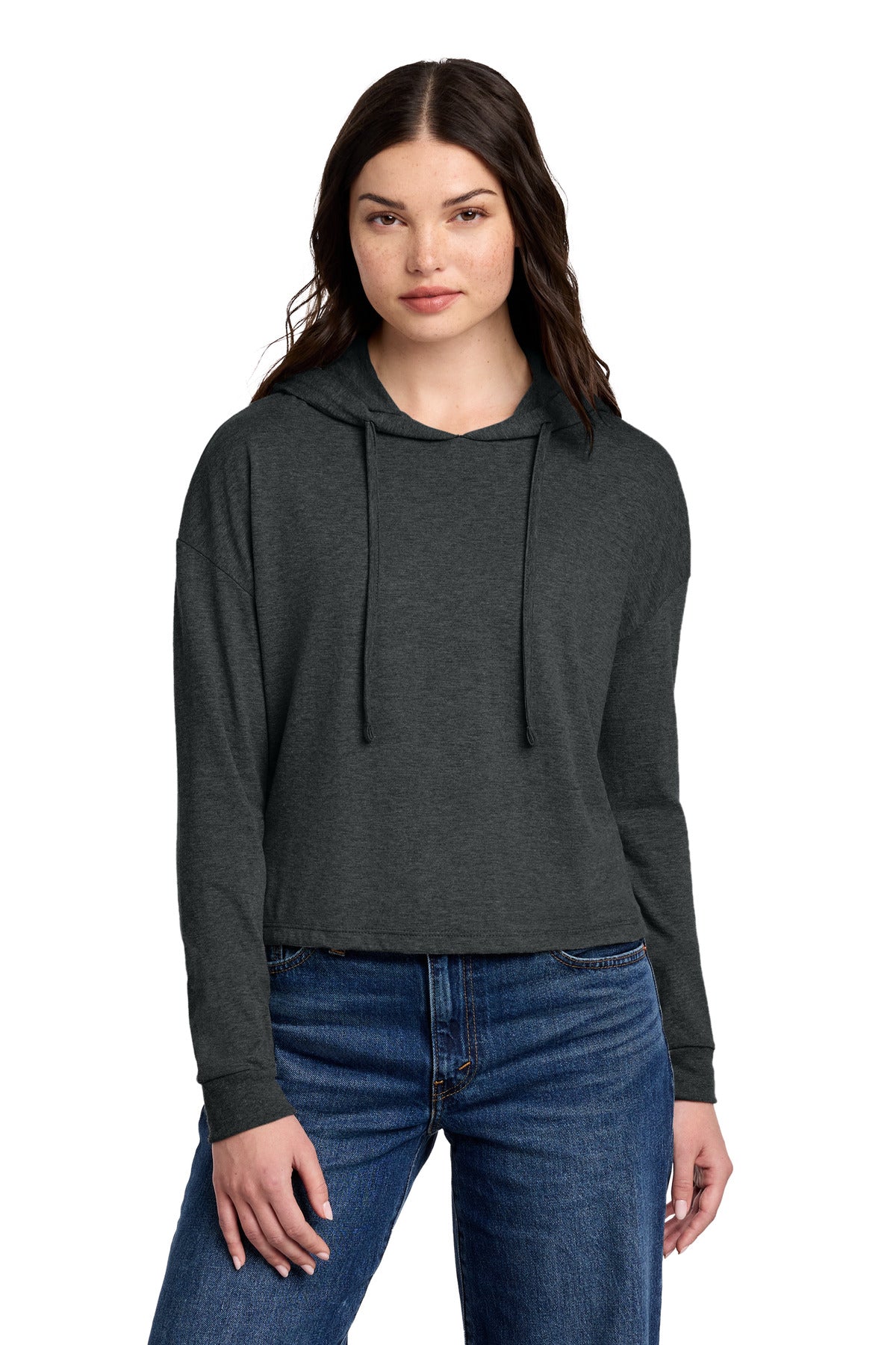 District Women's Perfect Tri Midi Long Sleeve Hoodie DT1390L