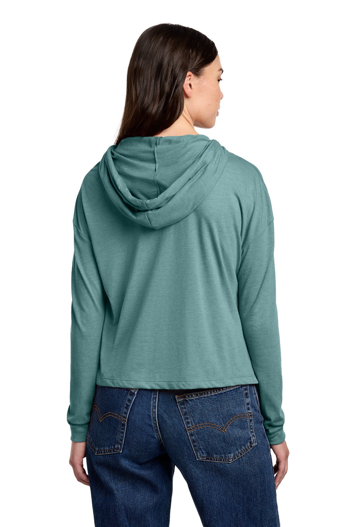 District Women's Perfect Tri Midi Long Sleeve Hoodie DT1390L