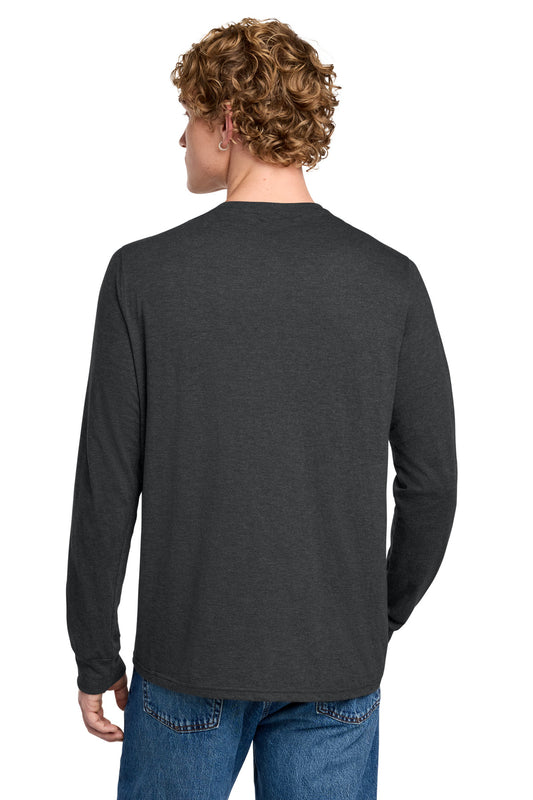 District Perfect Tri Long Sleeve Henley DT145